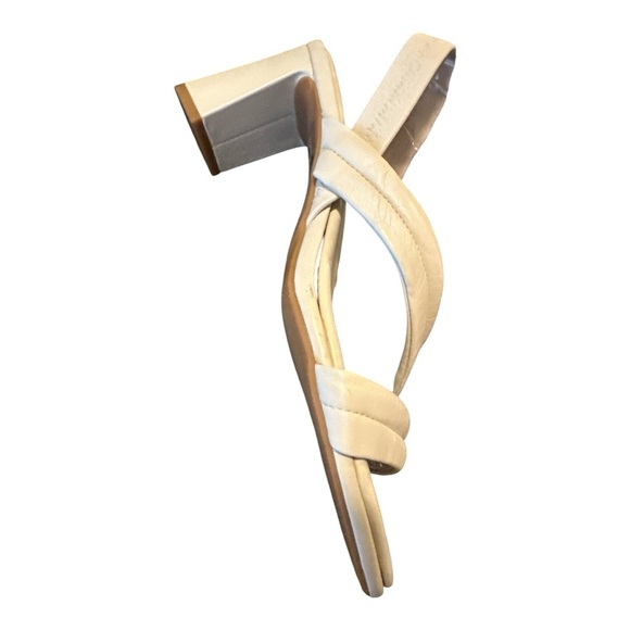 Caslon  Ivory Block Heel Sandals Size 9 | New Without Tag - Picture 5 of 11